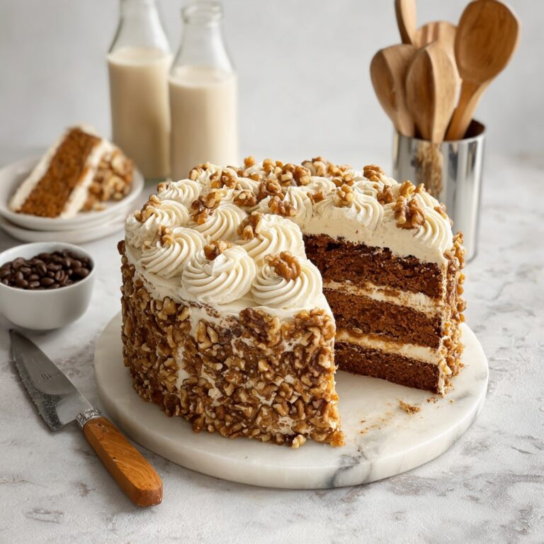 Vegan Coffee Walnut Cake Recipe