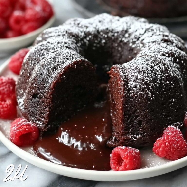 Mini Chocolate Lava Bundt Cakes Recipe
