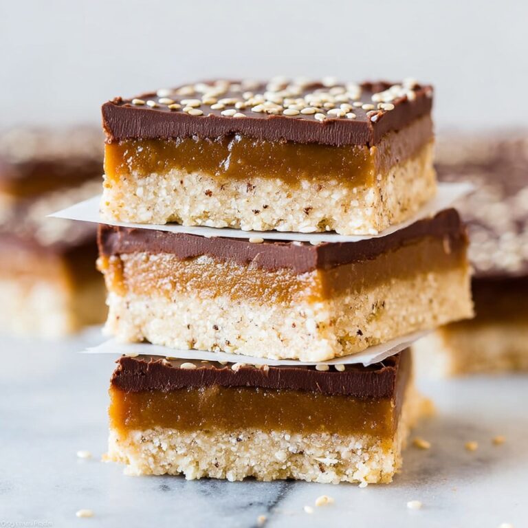 Tahini Caramel Millionaires Shortbread Recipe