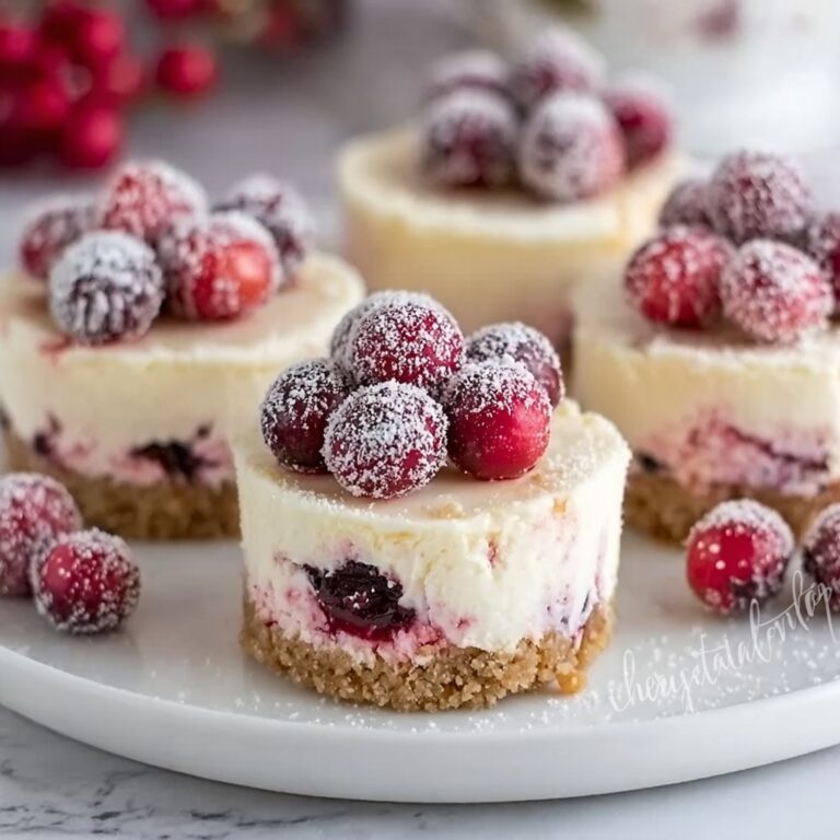 Mini Cranberry Cheesecakes Recipe