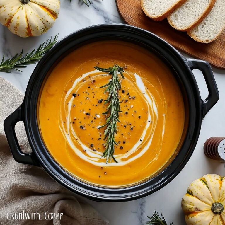 Slow Cooker Butternut Squash Soup Recipe