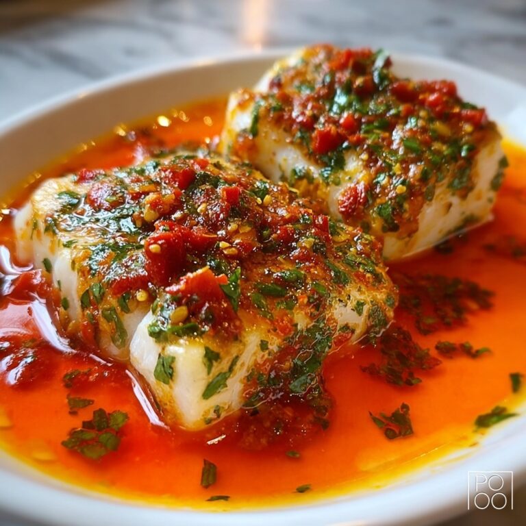 Tomato Poached Fish with Chili Oil Recipe