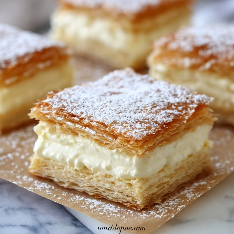 Vanilla Custard Cream Squares Recipe