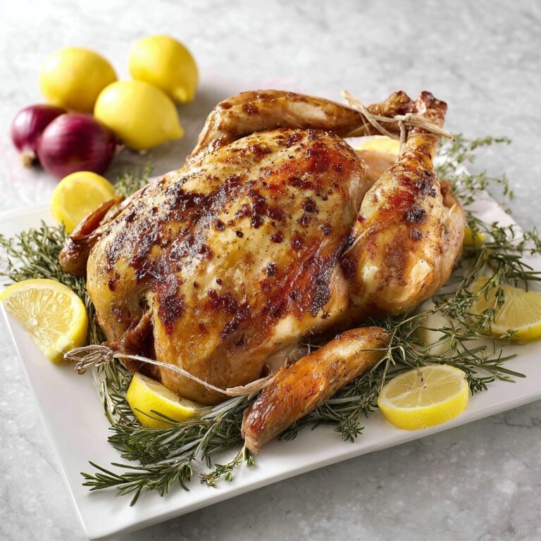Spatchcocked Roast Turkey with Herbs and Lemon Recipe