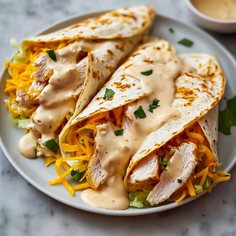 Cheesy Garlic Chicken Wraps Recipe