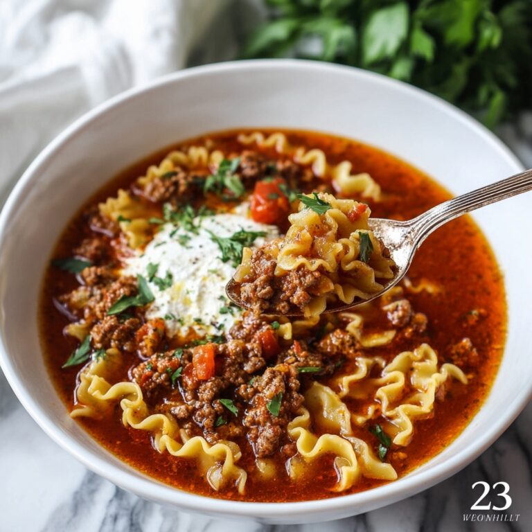 Slow Cooker Lasagna Soup Recipe