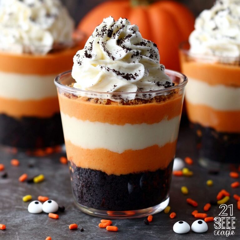 No-Bake Halloween Cheesecake Cups Recipe