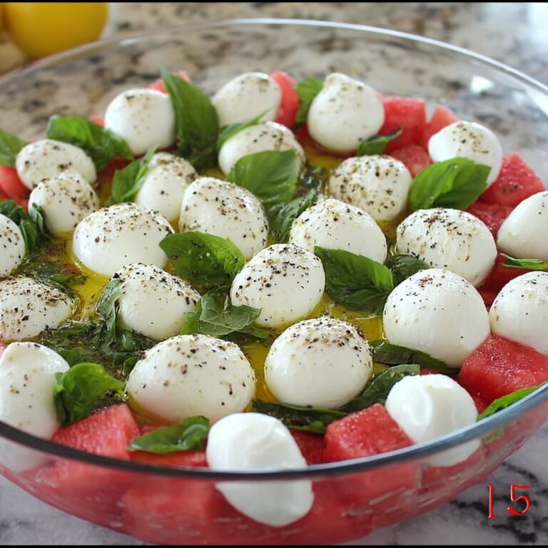 Watermelon Caprese Delight: A Chill Summer Salad Sensation Recipe