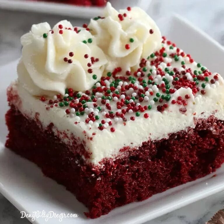 Christmas Red Velvet Poke Cake Recipe