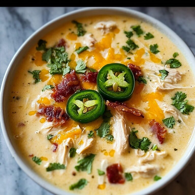 Spicy Jalapeño Popper Chicken Soup🌶️🍲 Recipe