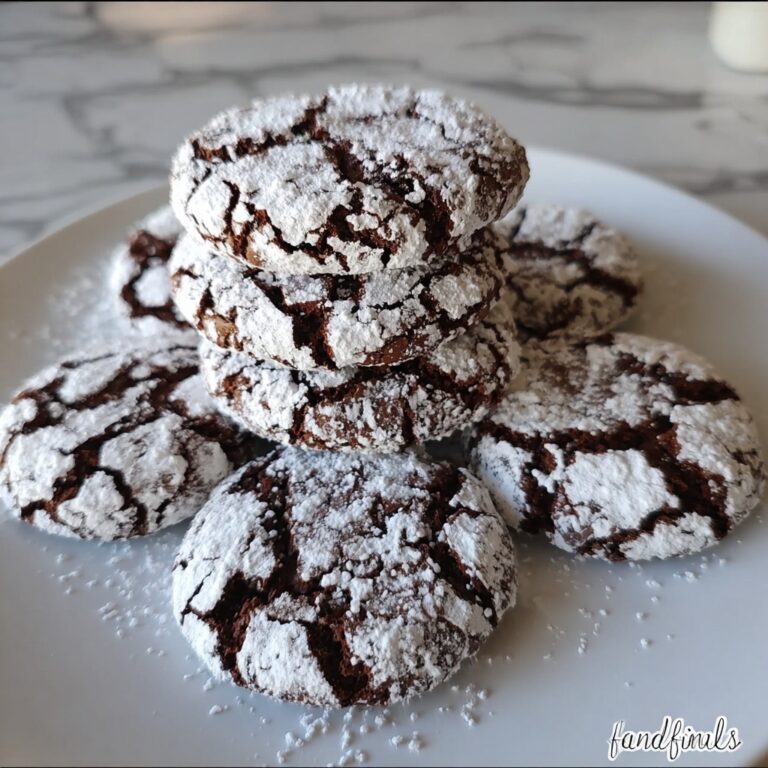 Christmas Chocolate Crinkle Cookies Recipe
